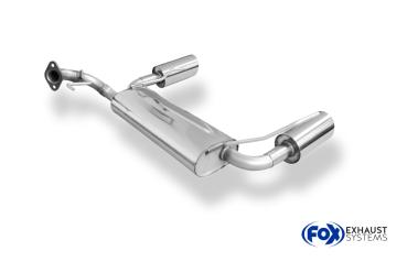 Endschalldämpfer Ausgang rechts/links - 1x100 Typ 25 rechts/links passend für: Suzuki Swift IV 1,2l